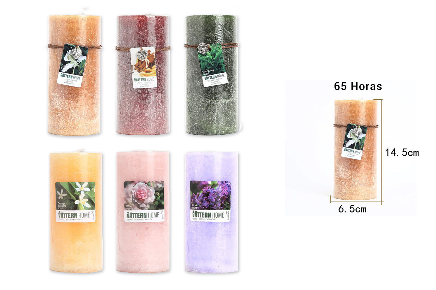 Vela Pilar Perfumada Para Un Ambiente Relajante Velas Aromáticas Decorativas