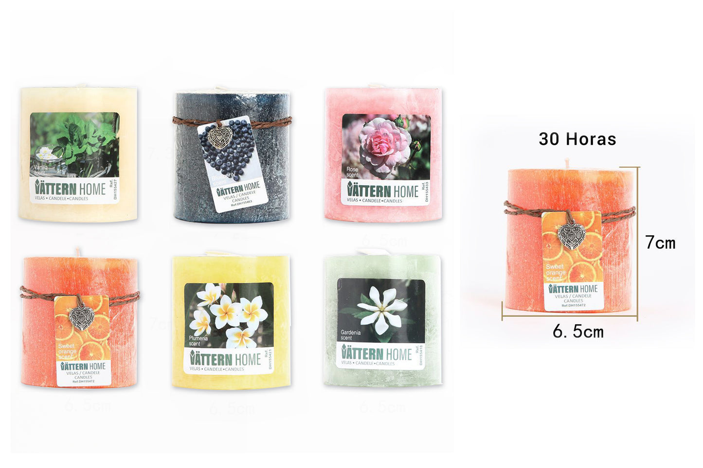 Vela Pilar Perfumada Para Un Ambiente Relajante Velas Aromáticas Decorativas