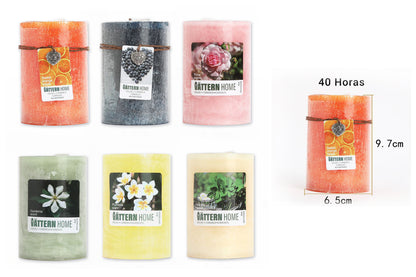 Vela Pilar Perfumada Para Un Ambiente Relajante Velas Aromáticas Decorativas