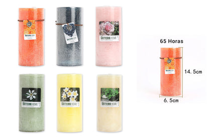 Vela Pilar Perfumada Para Un Ambiente Relajante Velas Aromáticas Decorativas