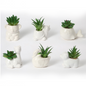 VATTEN HOME Plantas Artificiales 8 * 10CM, CERÁMICA, MACETAS DE Plantas Verdes SIMULADAS para Crear PAISAJES ECOLÓGICOS EN EL Espacio Natural Y Decoraciones ESCÉNICAS
