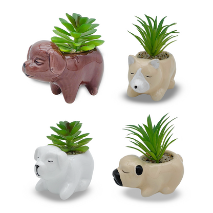 VATTEN HOME Plantas Artificiales 8 * 10CM, CERÁMICA, MACETAS DE Plantas Verdes SIMULADAS para Crear PAISAJES ECOLÓGICOS EN EL Espacio Natural Y Decoraciones ESCÉNICAS