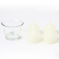 Juego de velas perfumadas de vidrio