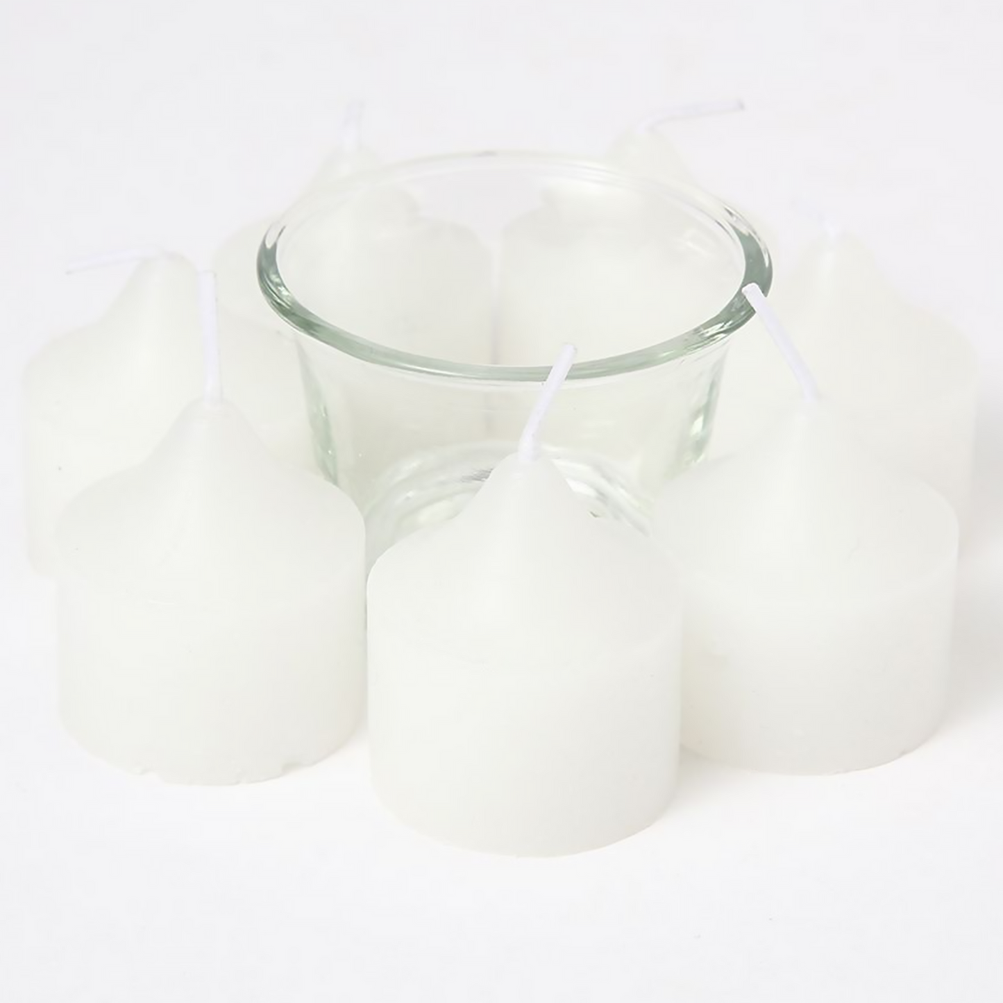 Juego de velas perfumadas de vidrio