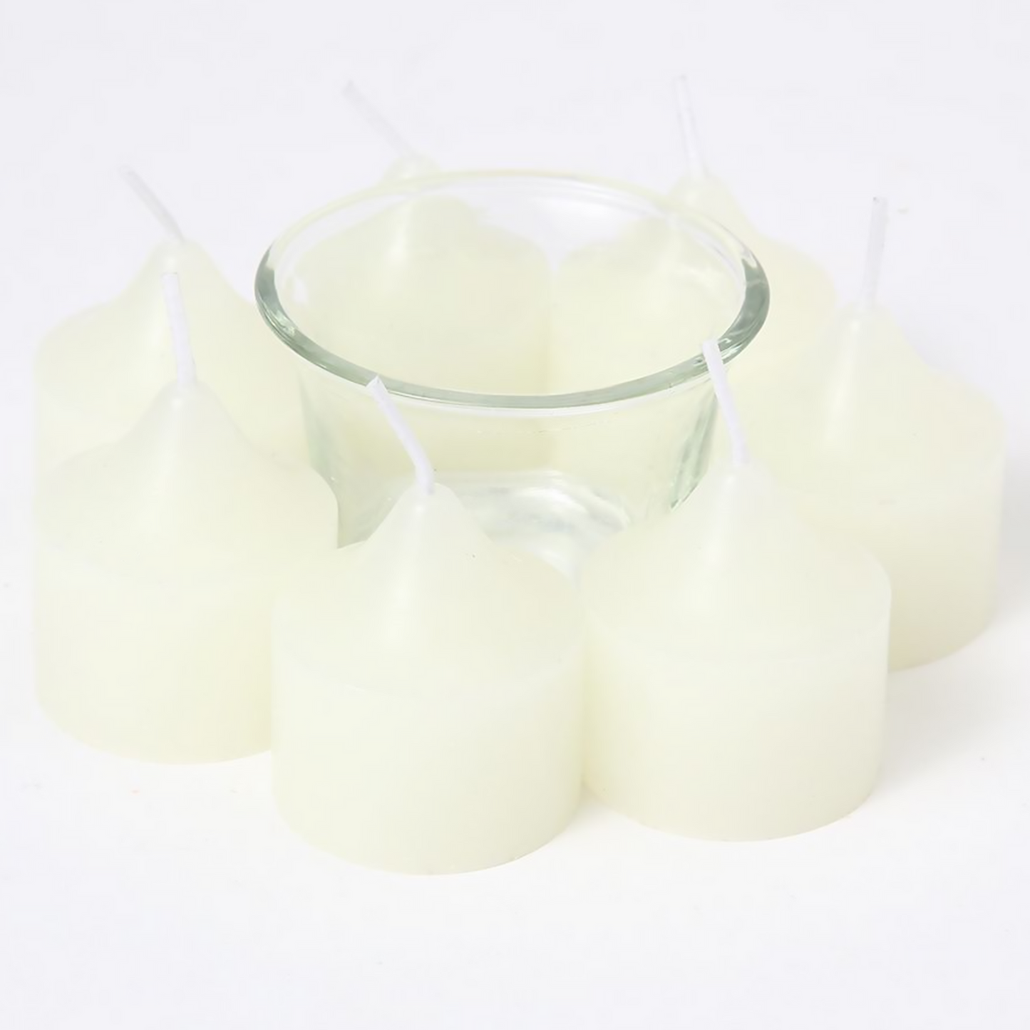 Juego de velas perfumadas de vidrio