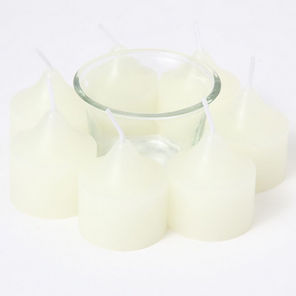 Juego de velas perfumadas de vidrio