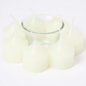 Juego de velas perfumadas de vidrio