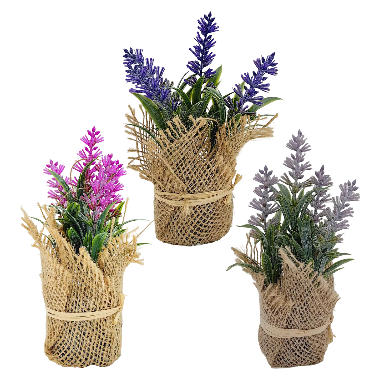 Maceta de lavanda de imitación de plástico, serie 5,5 x 5,5 x 15 cm