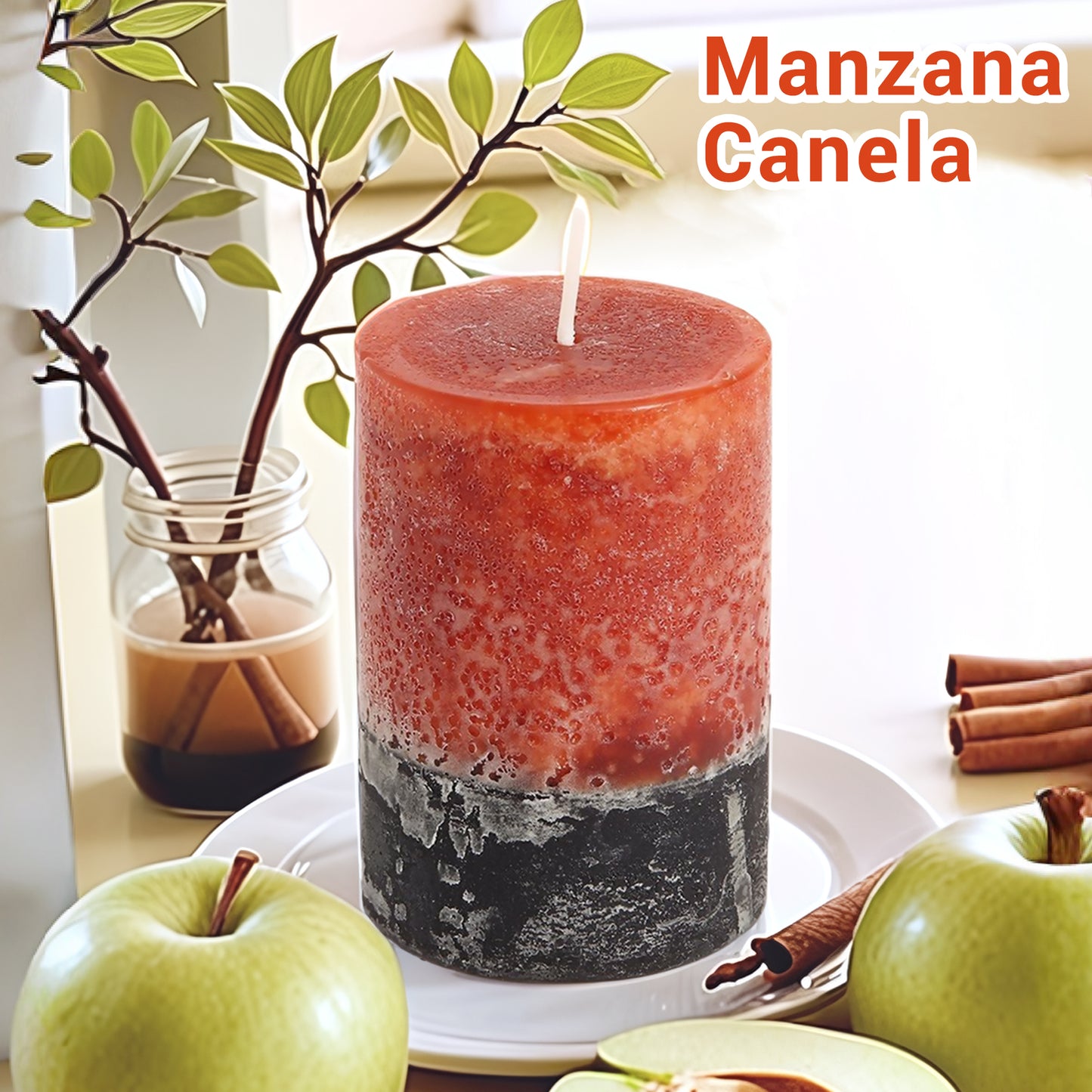 Velas Pilar Aromáticas Perfumadas de Larga Duración Velón Decorativo de Cera Premium Sin Humo, Ideal Regalo Mujer y Hogar