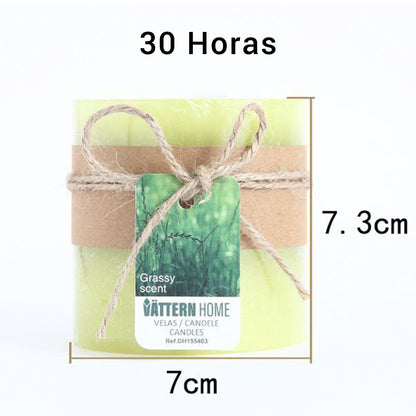 Vela Pilar Perfumada Para Un Ambiente Relajante Velas Aromáticas Decorativas