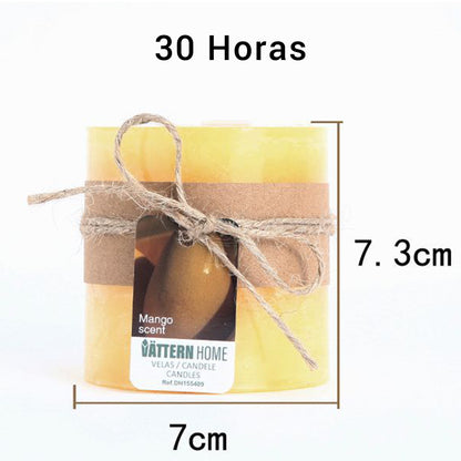 Vela Pilar Perfumada Para Un Ambiente Relajante Velas Aromáticas Decorativas