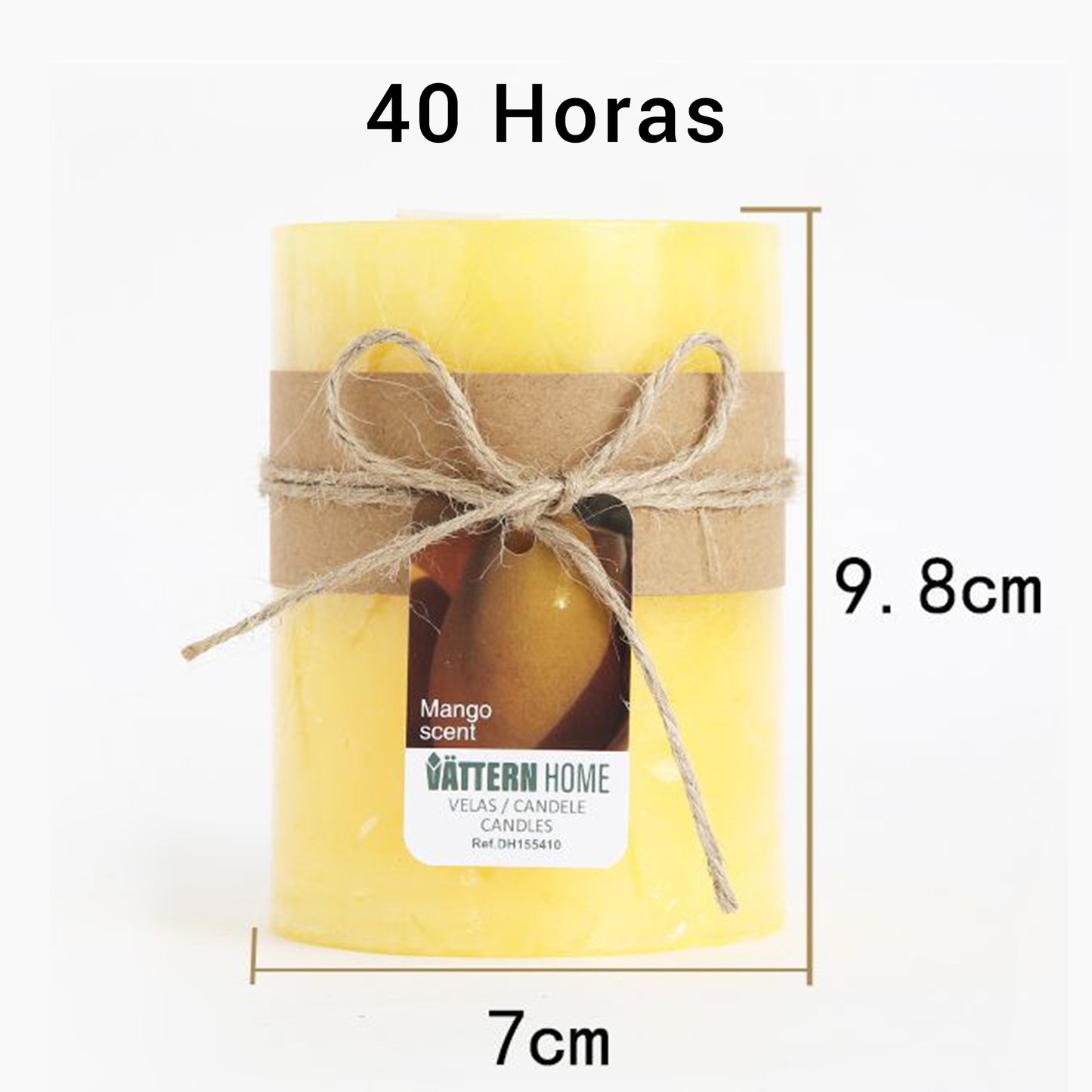 Vela Pilar Perfumada Para Un Ambiente Relajante Velas Aromáticas Decorativas