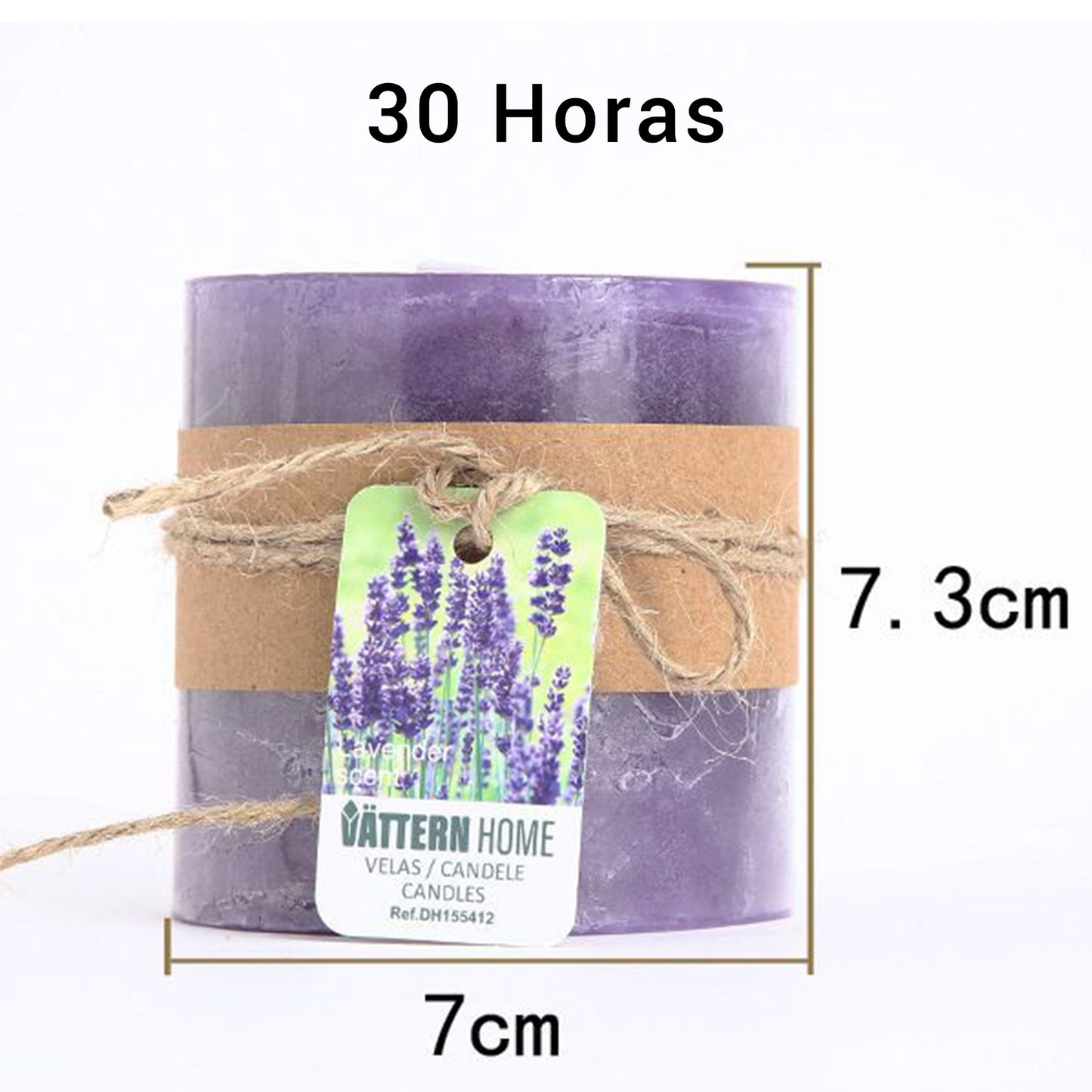 Vela Pilar Perfumada Para Un Ambiente Relajante Velas Aromáticas Decorativas