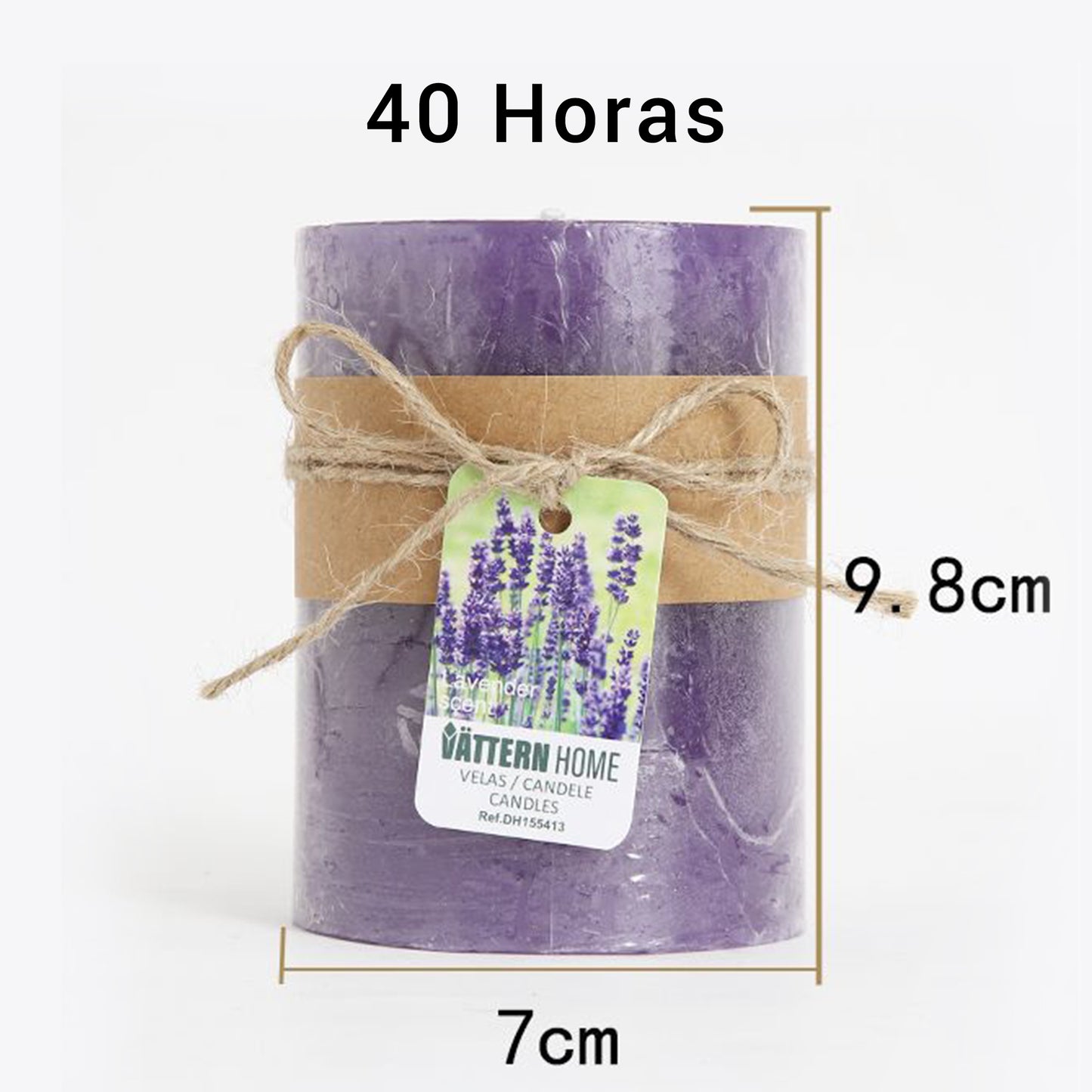 Vela Pilar Perfumada Para Un Ambiente Relajante Velas Aromáticas Decorativas