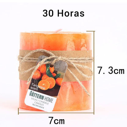 Vela Pilar Perfumada Para Un Ambiente Relajante Velas Aromáticas Decorativas