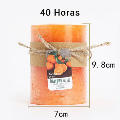Vela Pilar Perfumada Para Un Ambiente Relajante Velas Aromáticas Decorativas