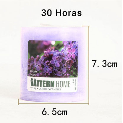 Vela Pilar Perfumada Para Un Ambiente Relajante Velas Aromáticas Decorativas