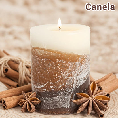 Velas Pilar Aromáticas Perfumadas de Larga Duración Velón Decorativo de Cera Premium Sin Humo, Ideal Regalo Mujer y Hogar
