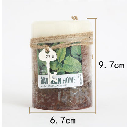 Velas Pilar Aromáticas Perfumadas de Larga Duración Velón Decorativo de Cera Premium Sin Humo, Ideal Regalo Mujer y Hogar