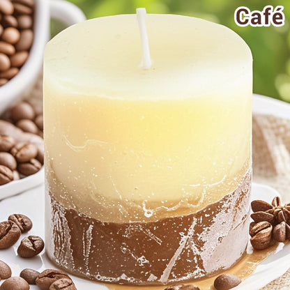 Velas Pilar Aromáticas Perfumadas de Larga Duración Velón Decorativo de Cera Premium Sin Humo, Ideal Regalo Mujer y Hogar