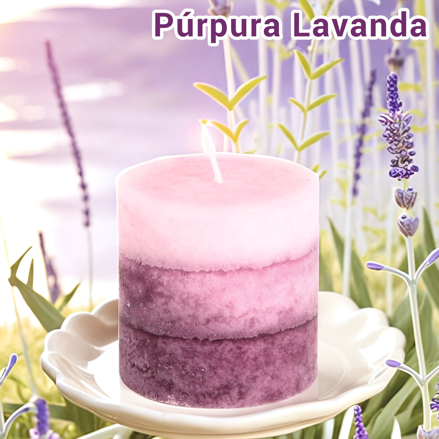 Velas Pilar Aromáticas Perfumadas de Larga Duración Velón Decorativo de Cera Premium Sin Humo, Ideal Regalo Mujer y Hogar