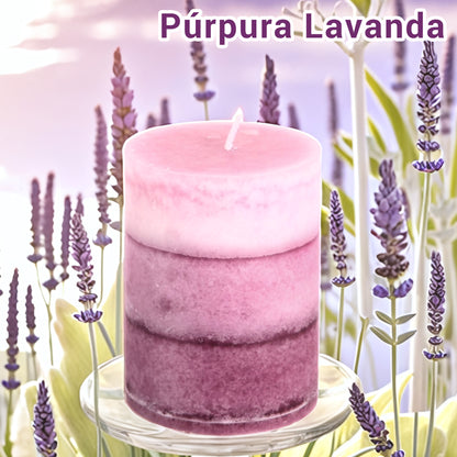 Velas Pilar Aromáticas Perfumadas de Larga Duración Velón Decorativo de Cera Premium Sin Humo, Ideal Regalo Mujer y Hogar