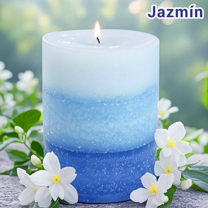 Velas Pilar Aromáticas Perfumadas de Larga Duración Velón Decorativo de Cera Premium Sin Humo, Ideal Regalo Mujer y Hogar