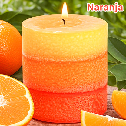 Velas Pilar Aromáticas Perfumadas de Larga Duración Velón Decorativo de Cera Premium Sin Humo, Ideal Regalo Mujer y Hogar
