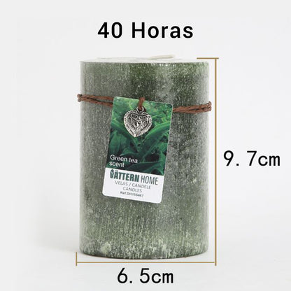 Vela Pilar Perfumada Para Un Ambiente Relajante Velas Aromáticas Decorativas