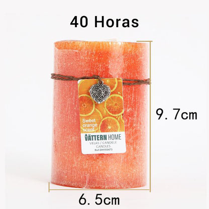 Vela Pilar Perfumada Para Un Ambiente Relajante Velas Aromáticas Decorativas