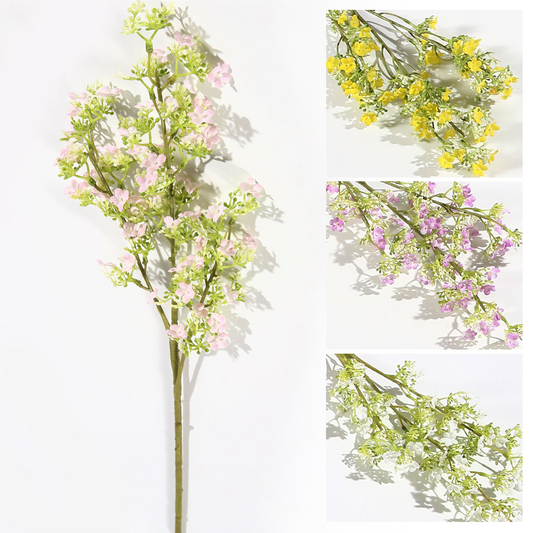 Rama única de flor Duoyoumizai 71CM blanco, morado, amarillo, rosa