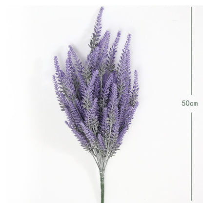 Ramo DE Flores Artificiales, Blanco, Morado, Polietileno+Hierro, Realista, Puro Y Elegante, para Crear FÁCILMENTE UN Ambiente ROMÁNTICO Y Elegante