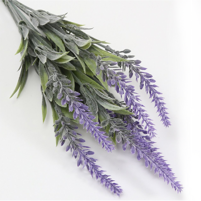Ramo DE Flores Artificiales, Blanco, Morado, Polietileno+Hierro, Realista, Puro Y Elegante, para Crear FÁCILMENTE UN Ambiente ROMÁNTICO Y Elegante