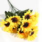 VATTEN HOME Ramo DE Flores Artificiales, 29 CM, POLIÉSTER, Polietileno, Hierro, COPOLÍMERO DE ETILENO-Acetato DE Vinilo, Realista, Puro Y Elegante