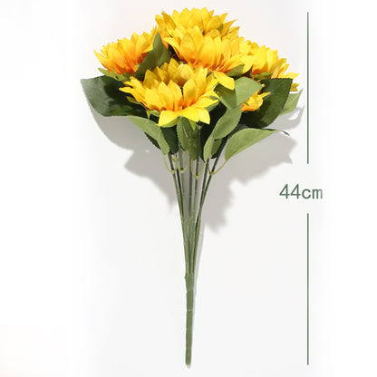 VATTEN HOME Ramo DE Flores Artificiales, 29 CM, POLIÉSTER, Polietileno, Hierro, COPOLÍMERO DE ETILENO-Acetato DE Vinilo, Realista, Puro Y Elegante