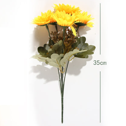 VATTEN HOME Ramo DE Flores Artificiales, 29 CM, POLIÉSTER, Polietileno, Hierro, COPOLÍMERO DE ETILENO-Acetato DE Vinilo, Realista, Puro Y Elegante