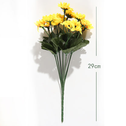 VATTEN HOME Ramo DE Flores Artificiales, 29 CM, POLIÉSTER, Polietileno, Hierro, COPOLÍMERO DE ETILENO-Acetato DE Vinilo, Realista, Puro Y Elegante
