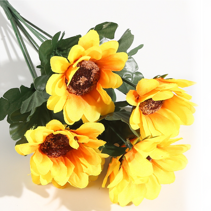 VATTEN HOME Ramo DE Flores Artificiales, 29 CM, POLIÉSTER, Polietileno, Hierro, COPOLÍMERO DE ETILENO-Acetato DE Vinilo, Realista, Puro Y Elegante