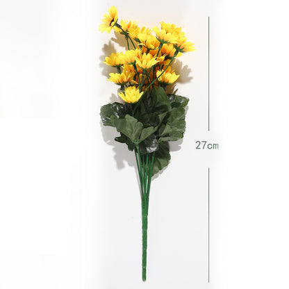 VATTEN HOME Ramo DE Flores Artificiales, 29 CM, POLIÉSTER, Polietileno, Hierro, COPOLÍMERO DE ETILENO-Acetato DE Vinilo, Realista, Puro Y Elegante