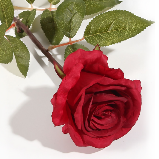 Rosa roja individual de 77 cm