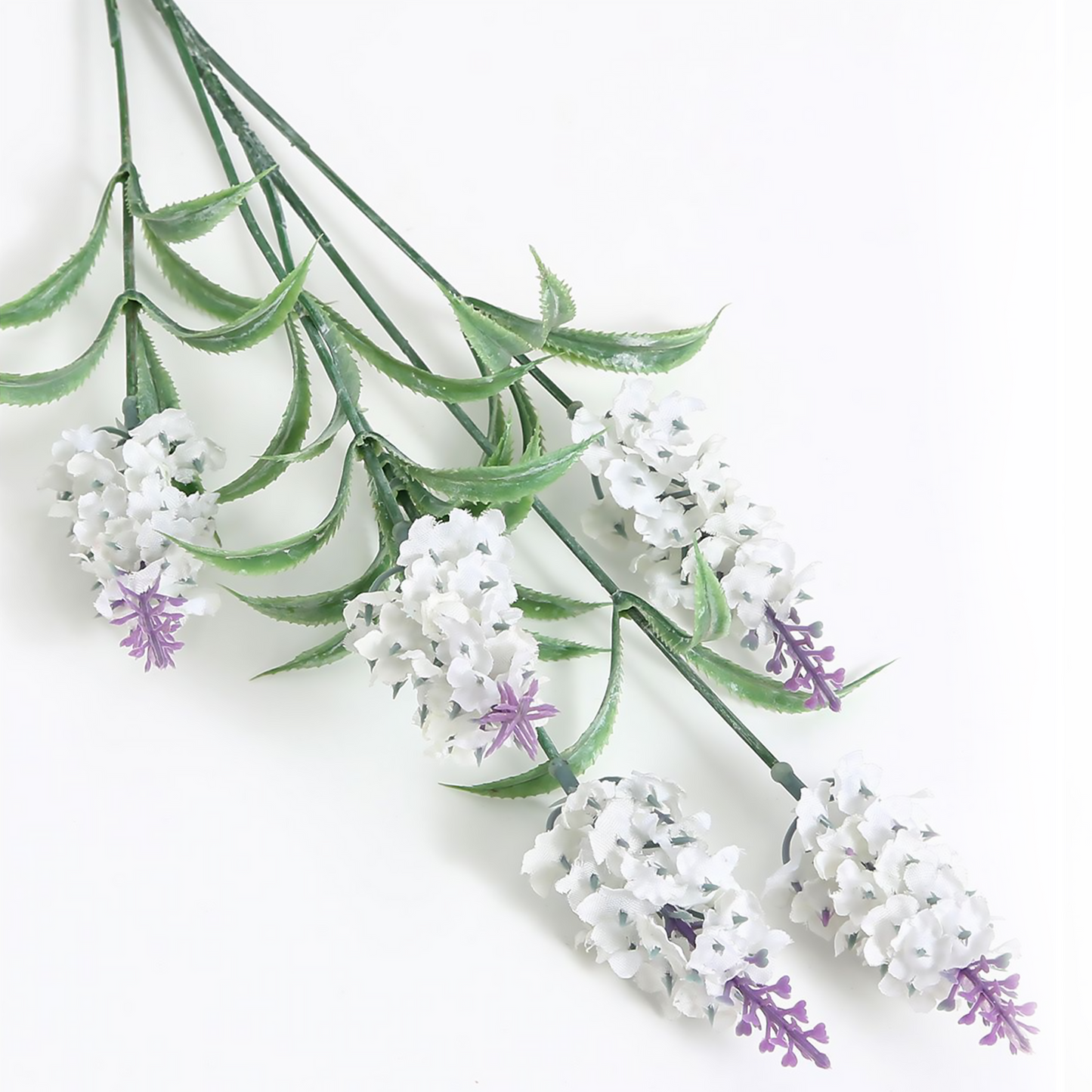 5 cabezas de lavanda 69CM morado claro + oscuro