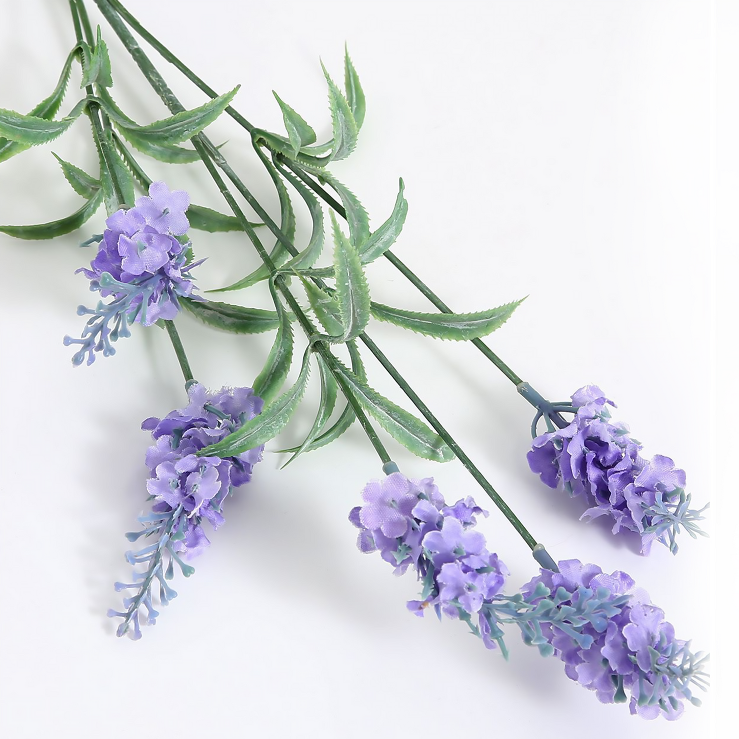 5 cabezas de lavanda 69CM morado claro + oscuro