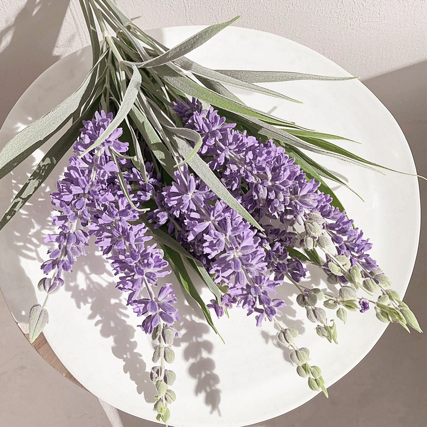 Ramo DE Flores Artificiales, Blanco, Morado, Polietileno+Hierro, Realista, Puro Y Elegante, para Crear FÁCILMENTE UN Ambiente ROMÁNTICO Y Elegante