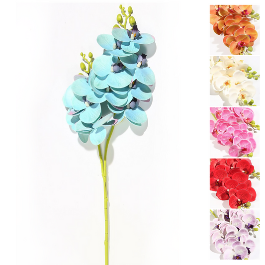 9 orquídeas Phalaenopsis 75CM blanco, azul, rosa, rojo, morado, naranja