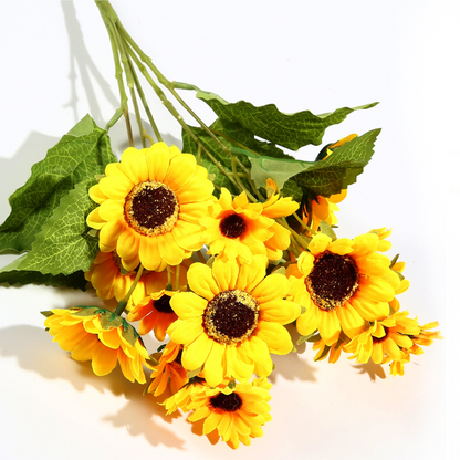 VATTEN HOME Ramo DE Flores Artificiales, 29 CM, POLIÉSTER, Polietileno, Hierro, COPOLÍMERO DE ETILENO-Acetato DE Vinilo, Realista, Puro Y Elegante