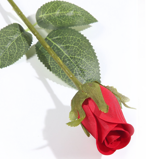 Flocado de poliéster rosa simple 52CM rojo