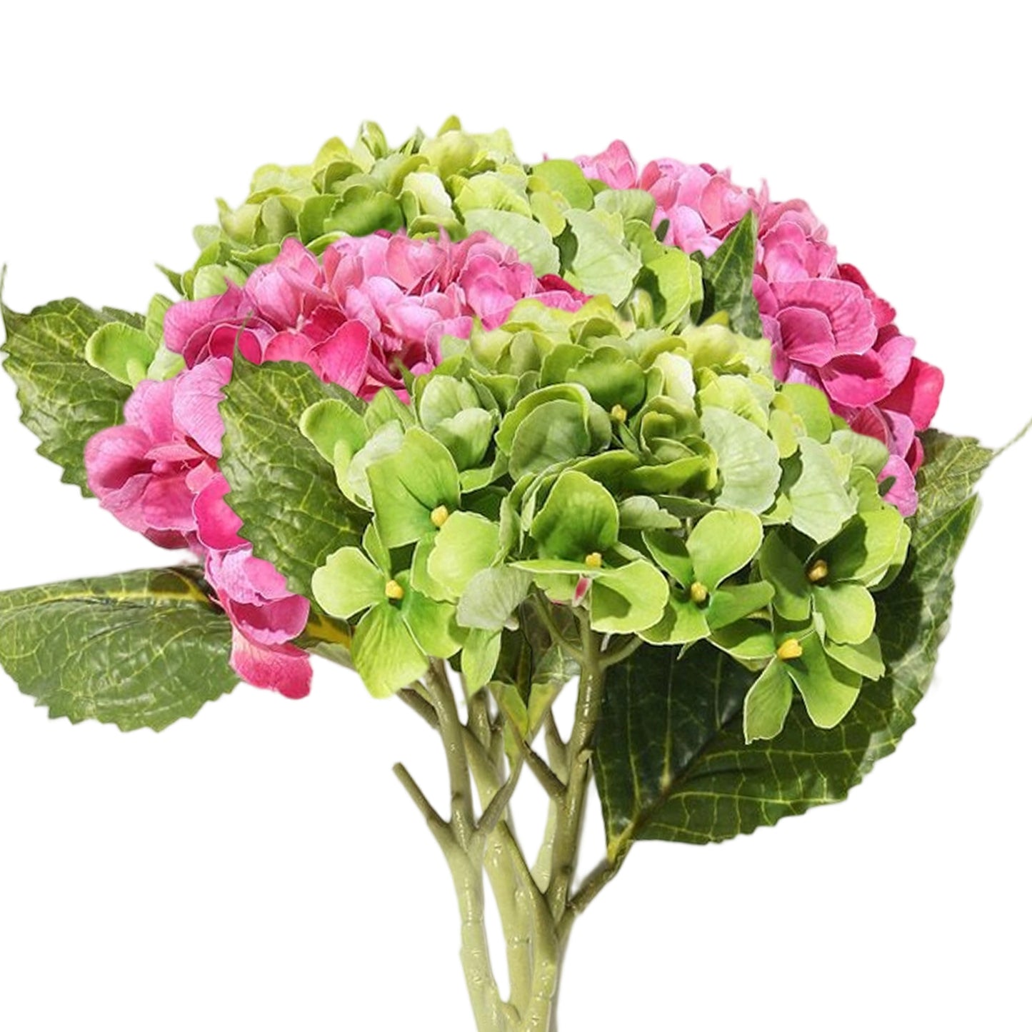 VATTEN HOME Hortensia Artificial de 50 cm con Tacto de película, Ramo de hortensias Dobles para arreglos Florales de Mesa para Bodas y Fiestas.