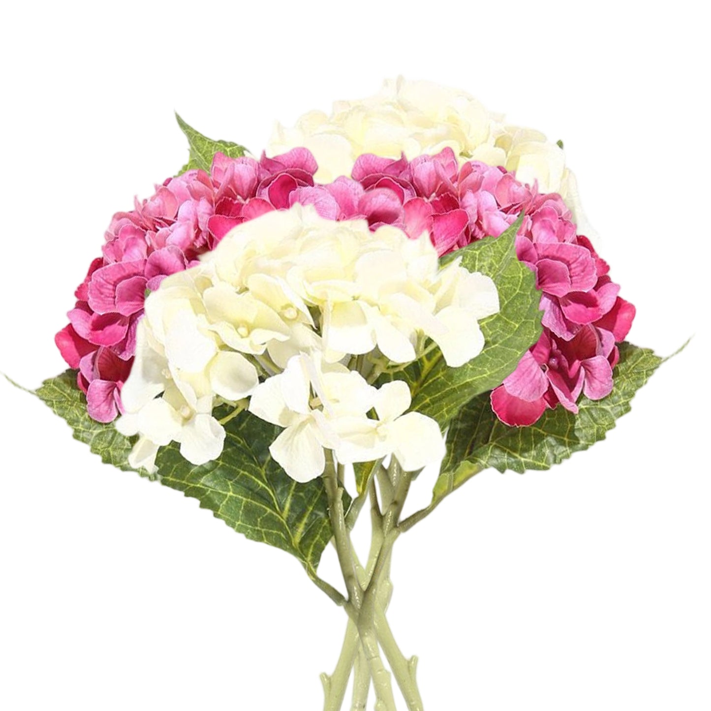 VATTEN HOME Hortensia Artificial de 50 cm con Tacto de película, Ramo de hortensias Dobles para arreglos Florales de Mesa para Bodas y Fiestas.