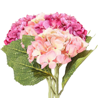 VATTEN HOME Hortensia Artificial de 50 cm con Tacto de película, Ramo de hortensias Dobles para arreglos Florales de Mesa para Bodas y Fiestas.