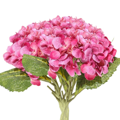 VATTEN HOME Ramo de hortensias Artificiales de 5 Flores con Tacto de película de 50 cm, Adecuado para arreglos Florales de Mesa para Bodas y Fiestas.